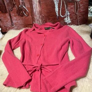 BCIM wool/rabbit blend cardigan